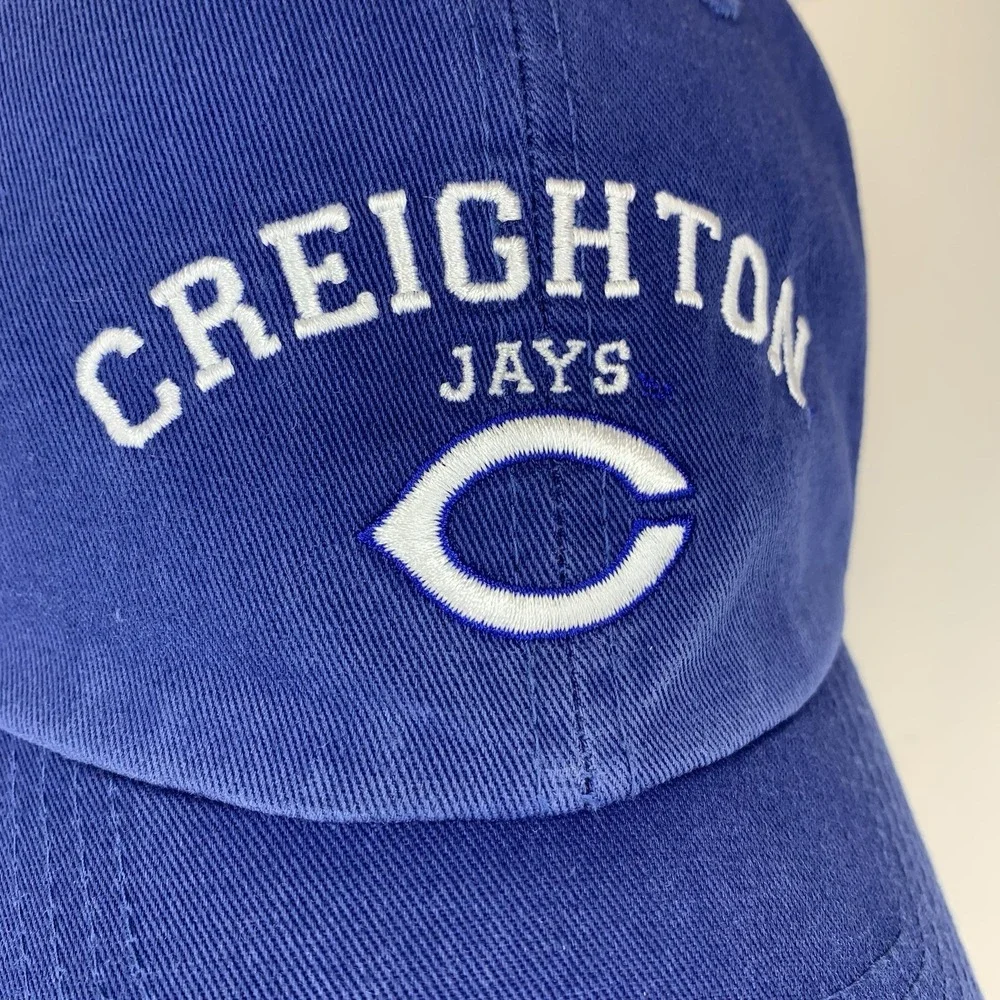 Creighton Jays Hat Blue '47 OSFA Adjustable Strapback Baseball Cap Bluejays